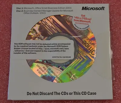 MS Office 2003 Small Business With Business Contact Manager W/product Key • $15