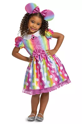 Rainbow Minnie Mouse Toddler Costume • $26.73