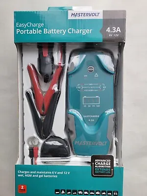 Mastervolt EasyCharge Portable Battery Charger|6-12V|4A|For Marine|43510402|InUK • £76