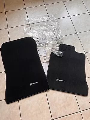 NEW NOS Original Mercedes W129 R129 Velour Floor Mats BLACK L+R Floor Mats OE • $747.79