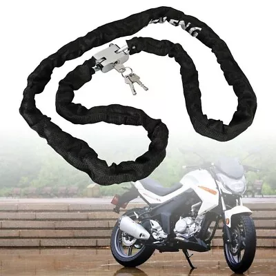 Cycling  Accessories Safe Metal Anti-Theft Bike Chain Lock Bicycle Lock • $24.96
