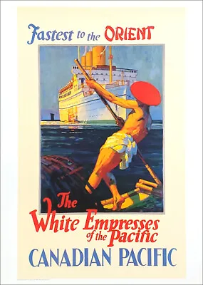 Canadian Pacific WHITE EMPRESS OCEAN LINER (1932) 20x28 POSTER Reproduction • $21.24