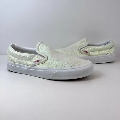 VANS UV Activated Classic Slip On Iridescent Color Change Glitter Women's 8 • $26.55