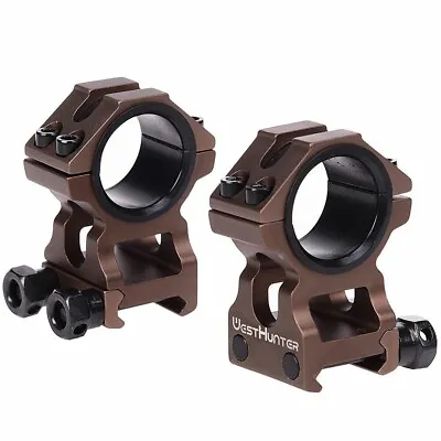 HD Anodized FDE 1  Or 30mm 2-piece High Rise Scope Rings Fits Vortex PST Viper • $34.99