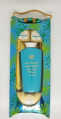 Vintage Max Factor Electrique Twin Set Talc/Parfum Cologne NEW • £9