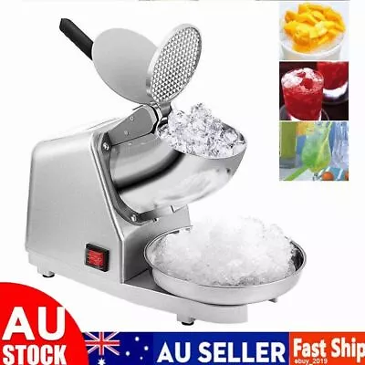 380W Electric Ice Crusher Shaver Snow Cone Maker Commercial Machine 2200r/m AU • $60.99