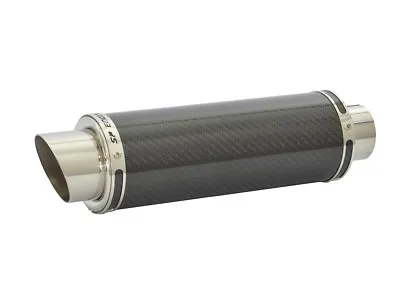 SP Engineering Exhaust Carbon Fibre Round Stubby Moto GP 51mm / 2  Slip On • $242.79