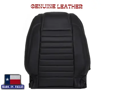 Driver Top Black LEATHER Seat Cover For 2012 2013 Ford Mustang GT Convertible • $178.60