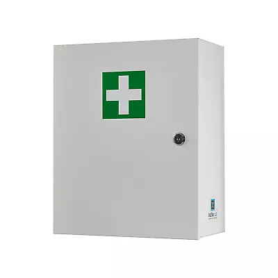 Medicine Cabinet Wall Mounted Metal Storage Cupboard Lockable Bathroom 36cm High • £49.70