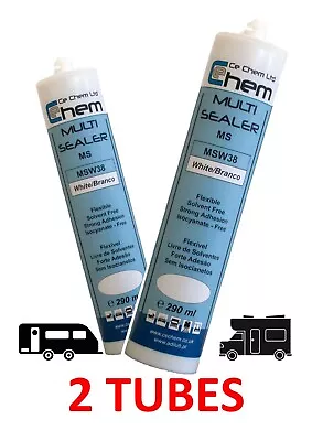 White Caravan & Motorhome Sealant Bond VERY STRONG NO SHRINKAGE PROFESSIONAL 2 X • £26.50