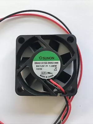 £6.99 • Buy Sunon Fan EB40101S2-000U-999 40mm X 40 Mm X 10mm 12V 1.08W 7CFM 5800RPM