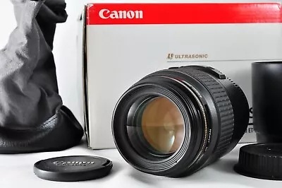 [MINT UNUSED]Canon Single Focus Macrolids EF100mm F2.8 Macro USM With Hood ET-67 • $953.70