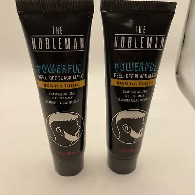 The Nobleman Black Peel-Off Charcoal Black Mask 1.7 Oz Each Tube  2 Tubes New • $9.75