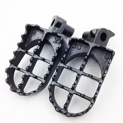 GRAY Motocross MX Dirt Bike Steel Foot Pegs For 2003 2004 SUZUKI RM125 RM250 • $22.72