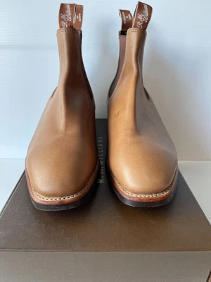 $419 • Buy RM WILLIAMS Dynamic Flex Comfort Nutmeg Mens 9H Yearling Leather Boots + RM Box