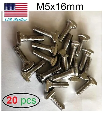 20pcs 20 Series M5X16mm Hammer Head T Bolt Screw Nickel Plated For T-slot  • $10