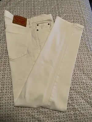 Levi's Men's 514 Straight Fit Jean 30X32 Denim Stretch Casual Castilleja-White • $24.99