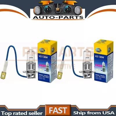 2PCS Hella H3 130W Driving/Fog Light Bulb H3 Halogen Clear 130 Watt High Quality • $18.56