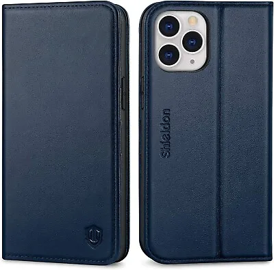 Flip Case For Iphone 12 Pro Max 6.7 With No Side Belt-navy Blue • £8.99