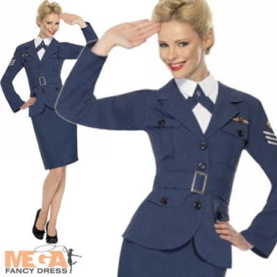 £26.99 • Buy RAF Air Force Female Captain Ladies Fancy Dress 1940s 30s Uniform Costume Outfit