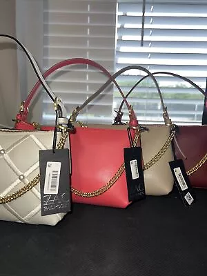 Zac Posen Zip-Top Leather Crossbody- Various Colors To Choose. • $115