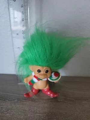 Merry Little Troll Christmas Doll 2979 Collectible Holiday Russ Green Hair W/tag • $5.75