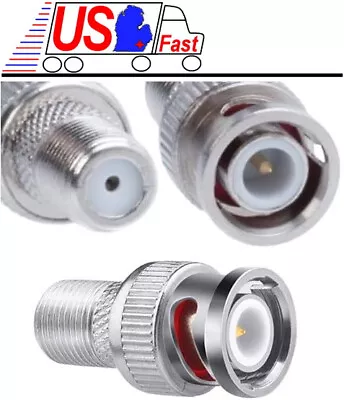 NEW F-type Female To BNC Male - RF Coaxial Adapter Converter Connector Jack Plug • $1.95