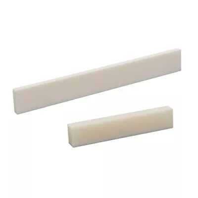 2Sets DIY Bone Guitar Bridge Nut Saddle Blank For Bass Acoustic Classical Guitar • $11.04