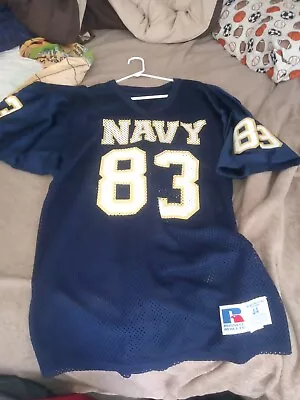 Vintage Navy Midshipmen Game Jersey Size 44 • $10.99