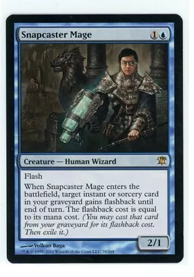 MTG Innistrad Snapcaster Mage 78/264 Rare LP/LP+ Lightly Played Surface Wizard • $0.99