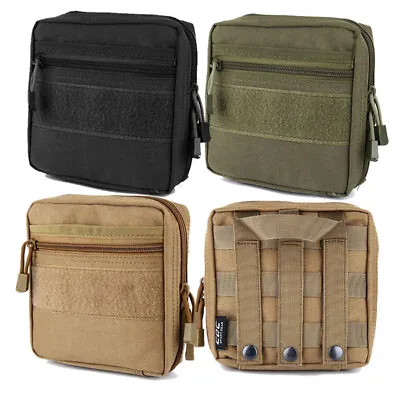 Tactical Molle Admin Pouch Compact Utility EDC Tool Waist Military Storage Bag • $12.91