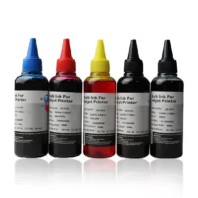 5 X 100ml Refill Ink For Canon Printer MP550 MP640 MX885 IP4850 MG5150 MG5250 + • $49.90