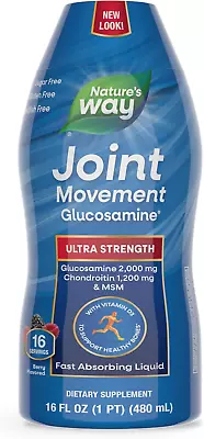 Natures Way Joint Movement Glucosamine Fast Absorbing16 Day Supply 480 Ml Berry • $42.99