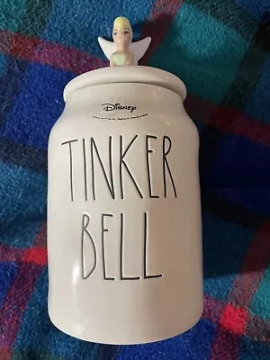 NEW Rae Dunn Artisan Disney Tinker Bell Canister Treat Jar Cookie Jar Rare • $25.99