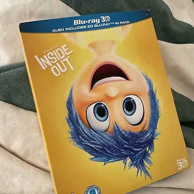 Inside Out Blu-Ray (2015) With Rare Yellow Slipcase • £7.15