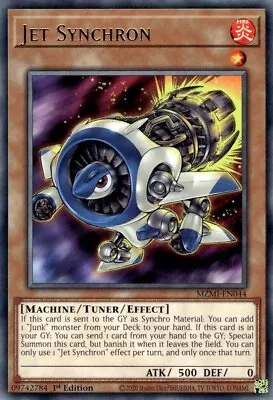 YuGiOh Jet Synchron MZMI-EN044 Rare 1st Edition • £0.99