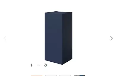 B&Q GoodHome Imandra Matt Blue Wall Cabinet W400 H900 D360mm • £45