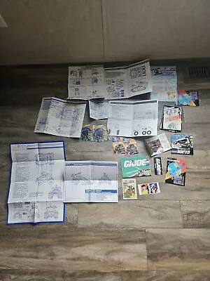 HUGE LOT! Vintage GI Joe Blueprint Instructions Inserts 1980s ARAH • $35