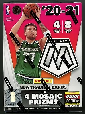 NEW 2020-2021 Panini Mosaic NBA Basketball (Blaster Box 32 Cards) Luka Doncic • $14.99