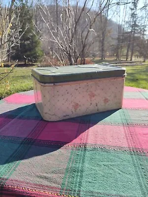 $35 • Buy Vintage 1940 Empeco Farmhouse Country Tin Bread Box