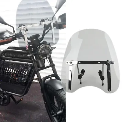 Large Smoke Windshield Windscreen 7/8  Bar Clamp For Revv 1 Ebike Electric Bike • $69.26