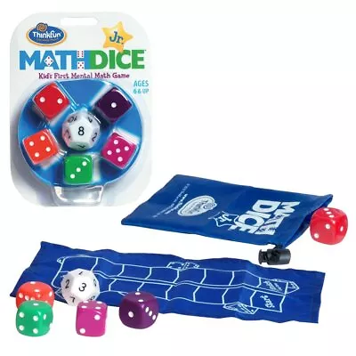 Think Fun Math Dice Junior Game For Boys And Girls Age 6 And Up - Teachers Fa... • $13.92