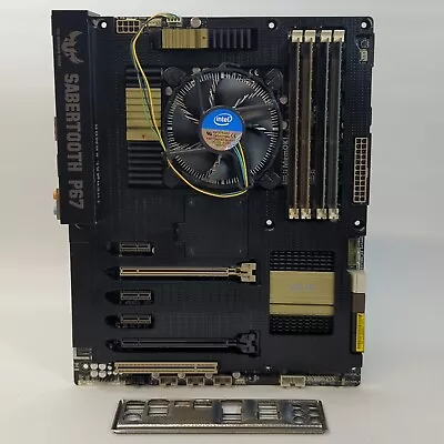 ASUS Sabertooth P67 Core I5 3470 16GB DDR3 Socket 1155 Motherboard Clean Tested • £119.99