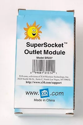 X10 SR227 SuperSocket Outlet Module NIB • $12