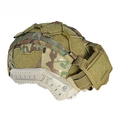 Tactical Helmet Cover For Maritime Helmet With Battery Pouch Hunting • $34.69