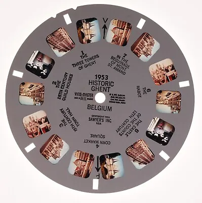 View-Master Reel Historic Ghent Belgium 1953 • $9.95