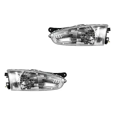 For Mitsubishi Mirage 97-02 Headlights Driver & Passenger Side Replacement • $121.74