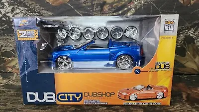 Jada 1:24 Dub City 2002 Ford Mustang Diecast Model Dubshop Spintek Maya Rims E5 • $29.99