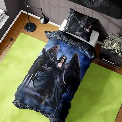 £19.99 • Buy Anne Stokes Raven Single Duvet Cover - Gothic Design - Reversible Bedding Set