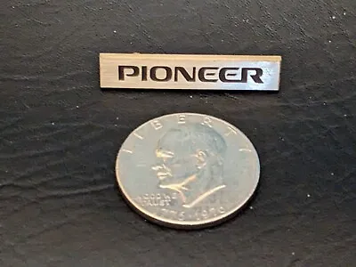 Vintage Pioneer Spec Rack Badge Logo Aluminum Black 2 Inch OEM • $59.38